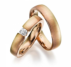 August Gerstner Oro amarillo - Los anillos de boda