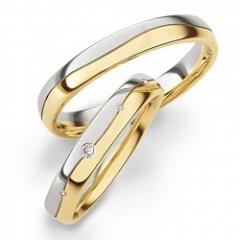 Hauskollektion White gold yellow gold Marryring