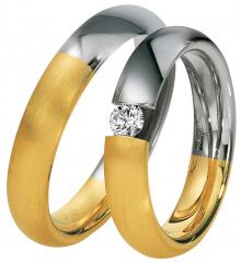 585Weissgold , seidenmatt / poliert,  Saint Maurice Oro Blanco Oro Amarillo Anillos de boda