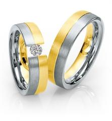 585Weissgold , seidenmatt,  Saint Maurice Oro Blanco Oro Amarillo Anillos de boda