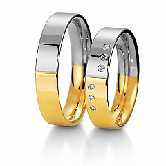 Breuning White gold yellow gold Marryring