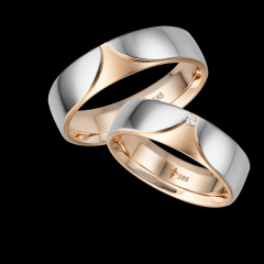 Giloy White gold rose gold Marryring